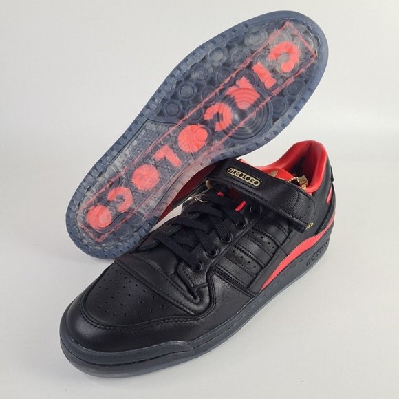 Adidas Circoloco Forum Low Shoes Classic Black Red Men - Picture 9 of 11